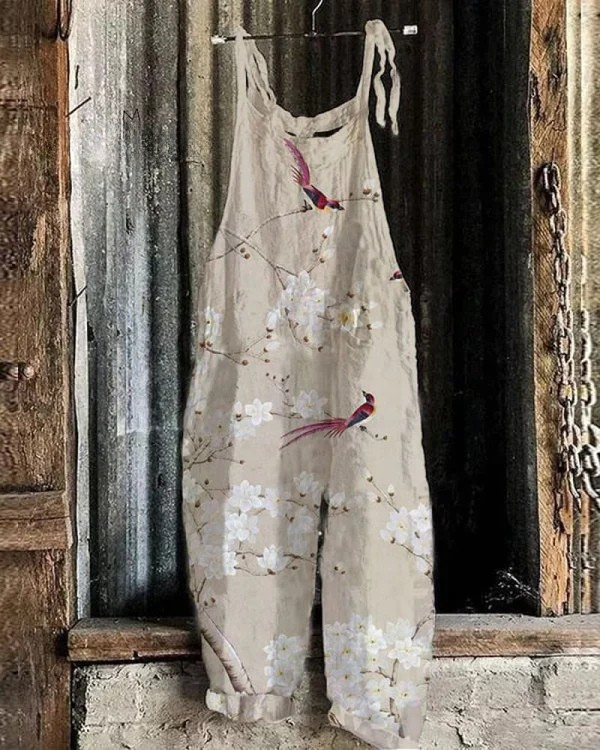 Émilie – Vintage-Overall mit Blumenmuster