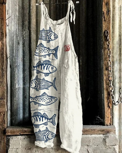 Samantha – Vintage-Jumpsuit mit Blumenmuster
