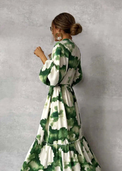Esmeria | Elegantes grünes Maxikleid