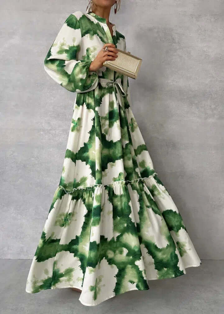 Esmeria | Elegantes grünes Maxikleid
