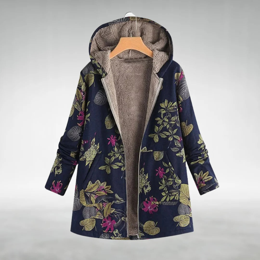 Sofia | Stylische Fleecejacke mit Blumenmuster
