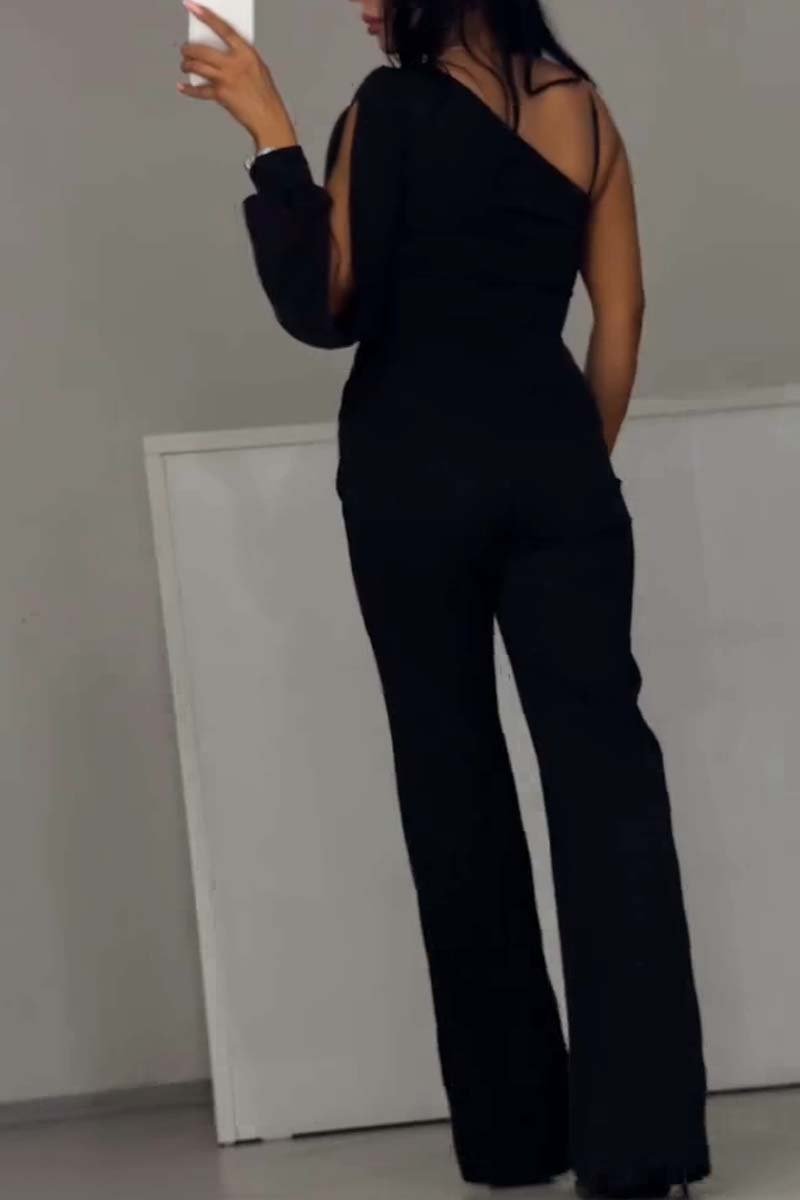 Jumpsuit mit schulterfreien Trägern für Damen