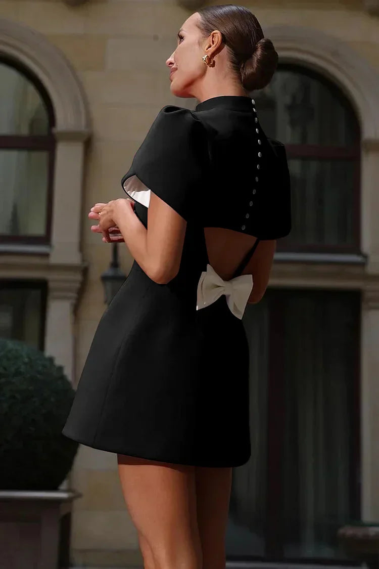 Katrin | Stilvolles Midikleid mit Schleife und Hohlsaum