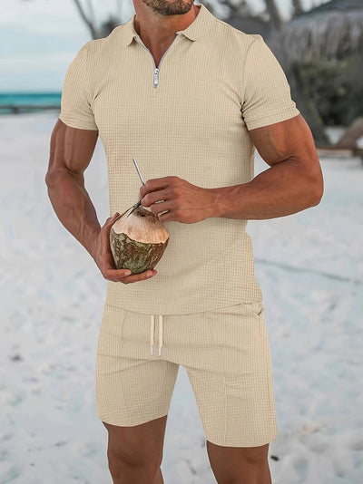 Alwin | Klassisches zweiteiliges Urlaubs-Outfit-Set