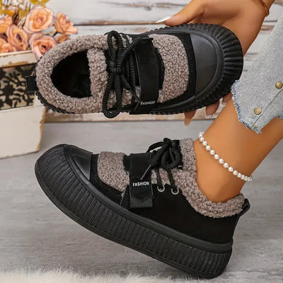 Warme Sneaker mit Fleecefutter