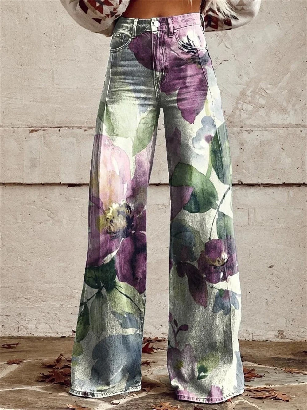 Victoria – Hose mit hoher Taille und weitem Bein