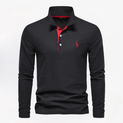 GUNVOR - LONG SLEEVED POLO FOR MEN