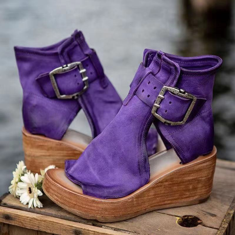 Orthopädische Keilsandalen im Boho-Stil für Damen