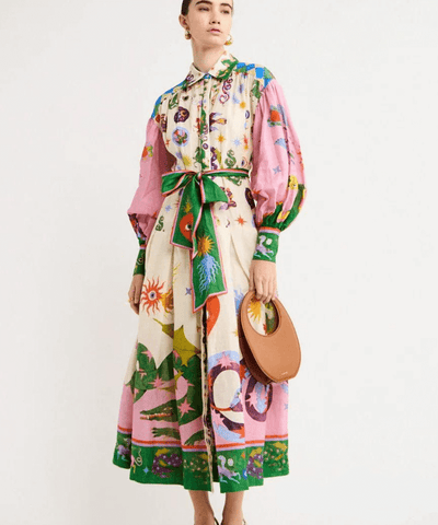 Vera Peroni™ Italienisches Maxikleid