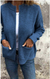 Rose | Strickjacke mit Taschen