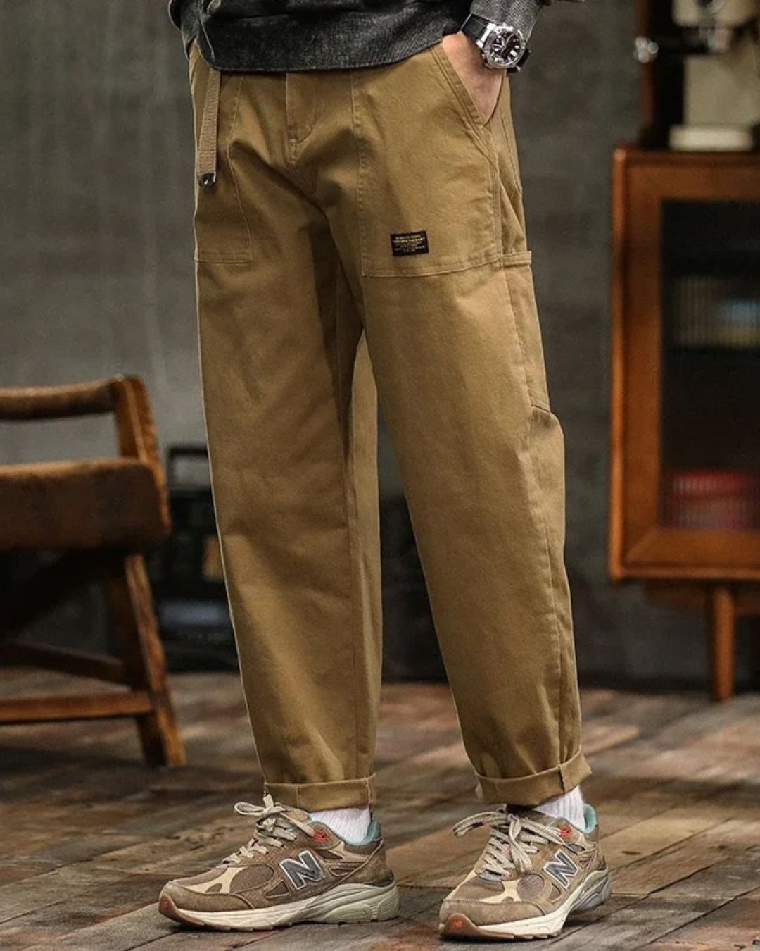 Herren Cargohose mit Taschen im Casual Look