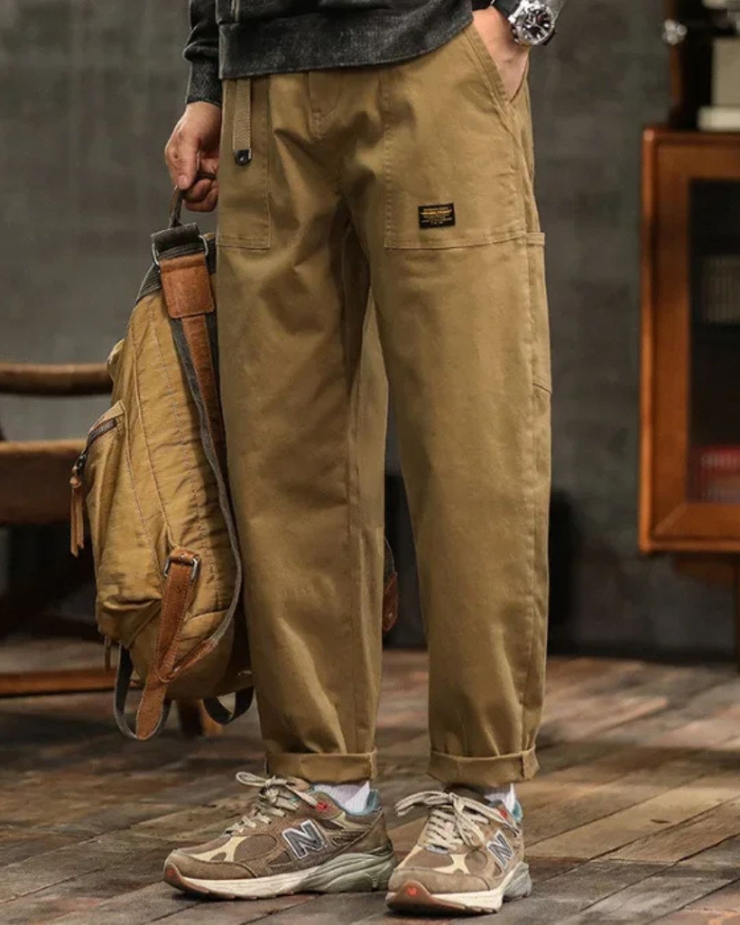 Herren Cargohose mit Taschen im Casual Look