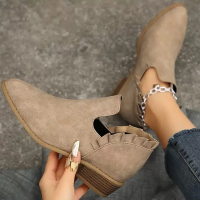 Cindy | Ankle Boots im Wildleder-Look 