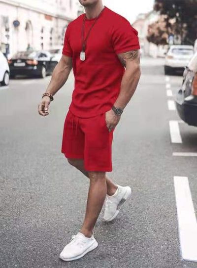 Brayen | Bequemes Set aus kurzärmligem T-Shirt und Shorts