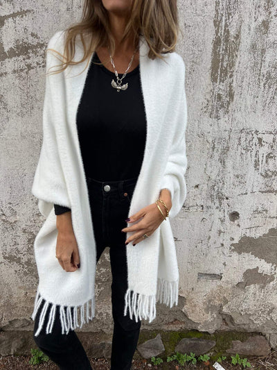 Women's Long Sleeve Fringe Coat Casual