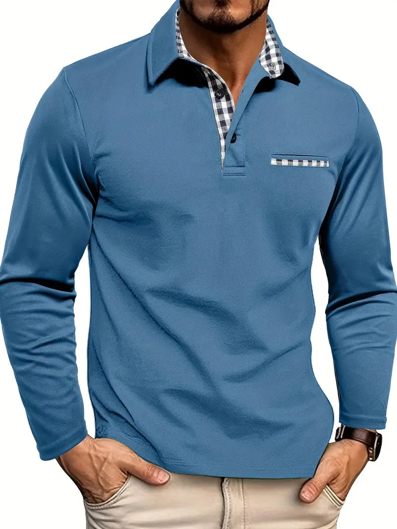 Langärmliges Poloshirt