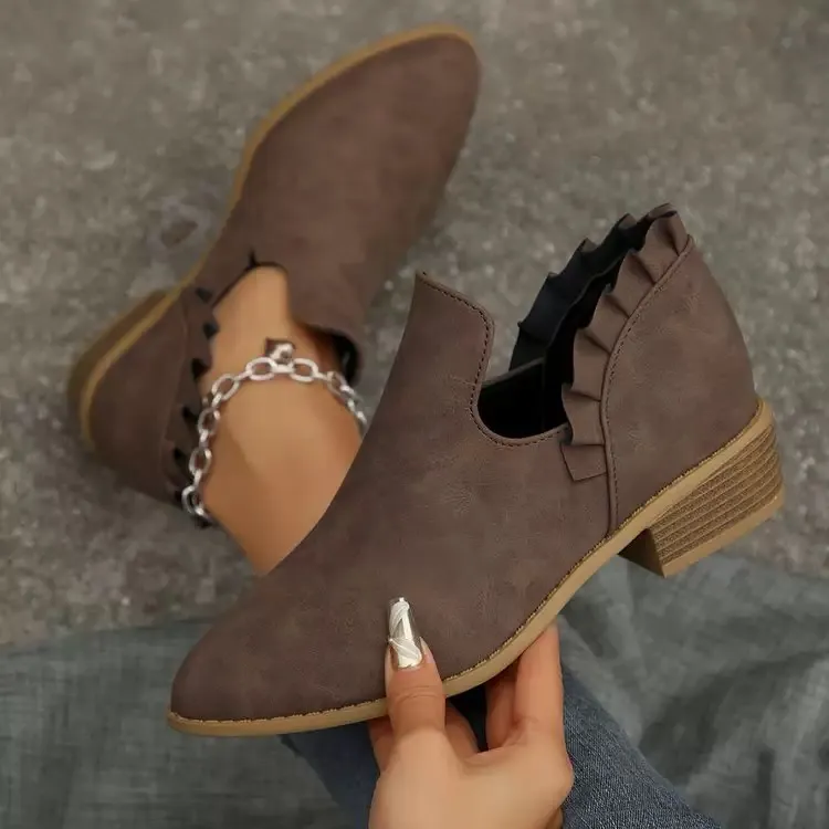 Cindy | Ankle Boots im Wildleder-Look 