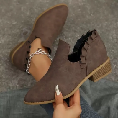 Cindy | Ankle Boots im Wildleder-Look 