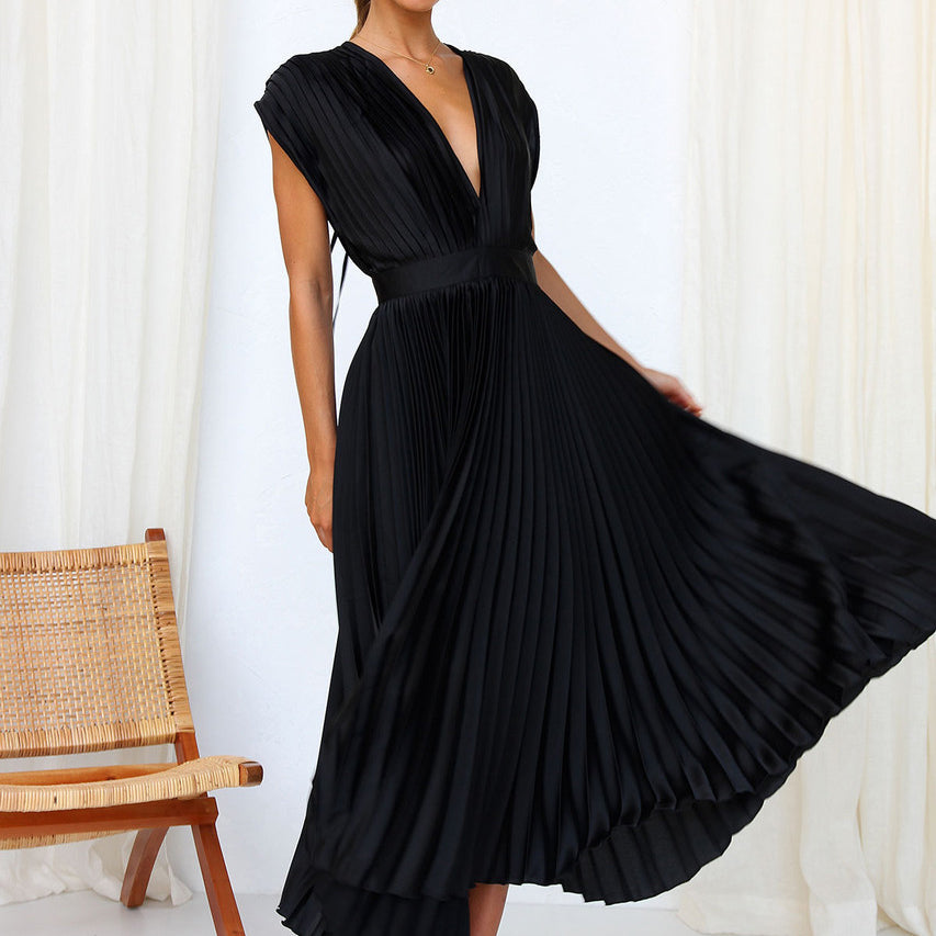 Lianna | Anmutiges Midikleid mit V-Ausschnitt