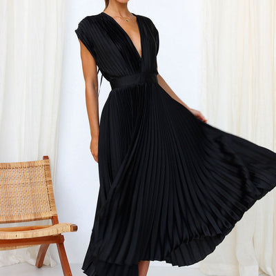 Lianna | Anmutiges Midikleid mit V-Ausschnitt