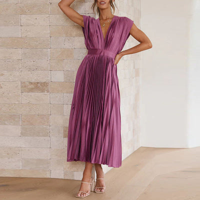 Lianna | Anmutiges Midikleid mit V-Ausschnitt