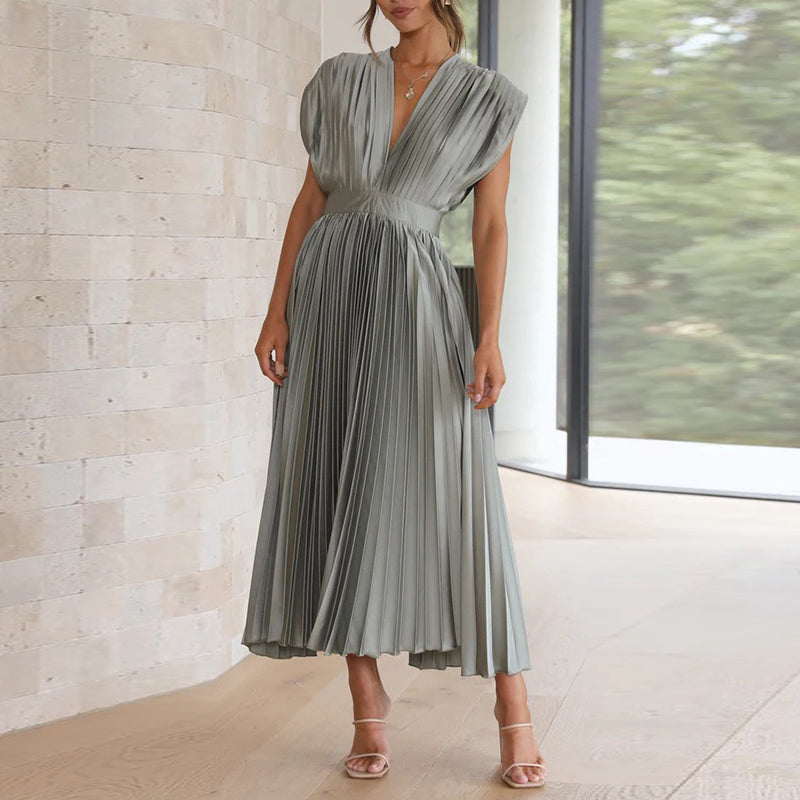 Lianna | Anmutiges Midikleid mit V-Ausschnitt