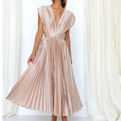 Lianna | Anmutiges Midikleid mit V-Ausschnitt