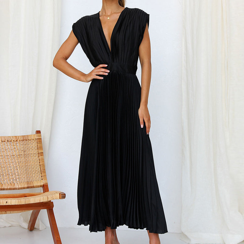 Lianna | Anmutiges Midikleid mit V-Ausschnitt