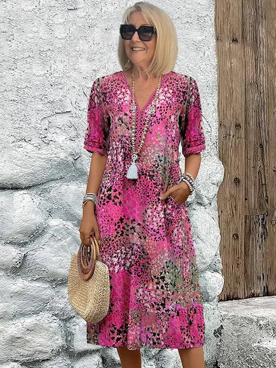 Serena | Maxikleid mit Blumenmuster im Boho-Chic-Stil