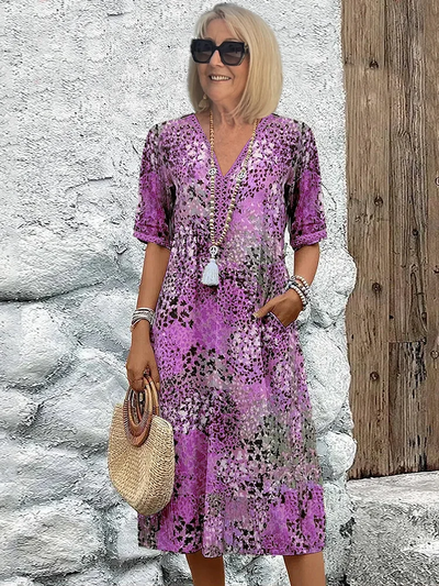 Serena | Maxikleid mit Blumenmuster im Boho-Chic-Stil