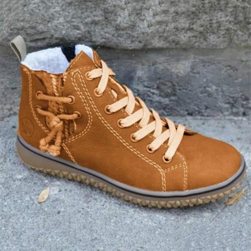 Women's Retro Style Waterproof Orthopedic Ankle Boots