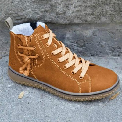 Women's Retro Style Waterproof Orthopedic Ankle Boots