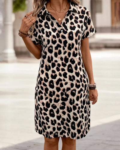 Mandy | Midi Leopard Dress