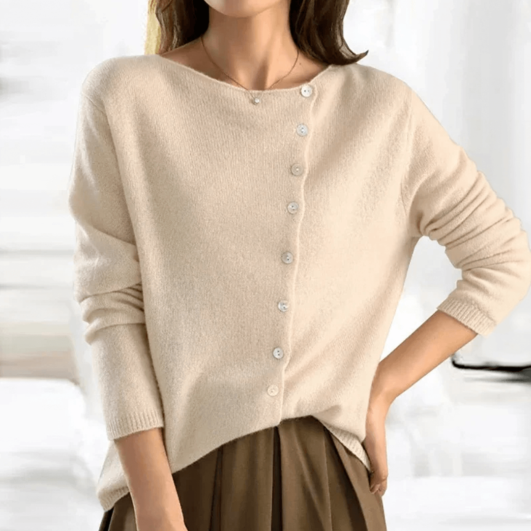 Velice® - Pullover mit Knöpfen