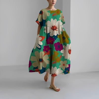 Judith | Locker geschnittenes Blumenkleid