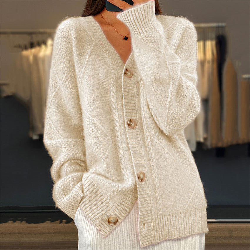 V-neck New Cashmere Cardigan
