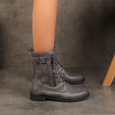 Marie | Damen Schnürstiefel aus Leder