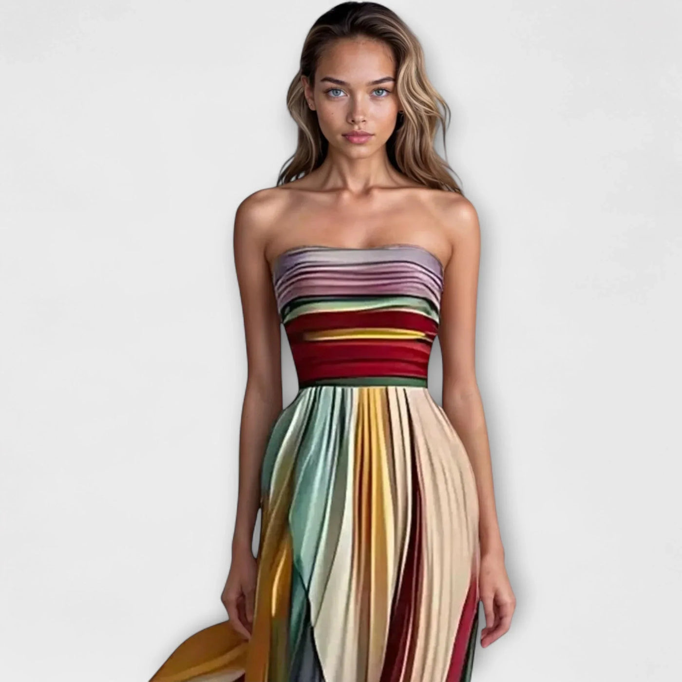 Flora – Buntes ärmelloses Kleid