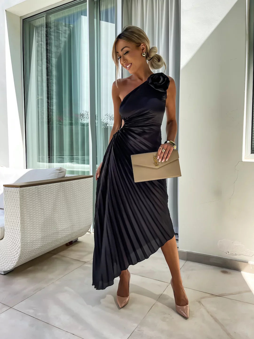 Paula | Blumenschulterkleid
