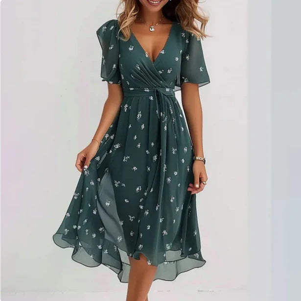 Daria | Schmeichelndes Kleid mit V-Ausschnitt