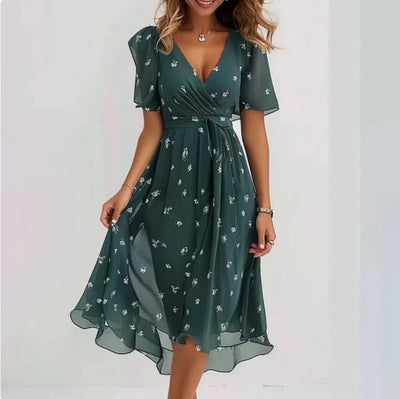 Daria | Schmeichelndes Kleid mit V-Ausschnitt
