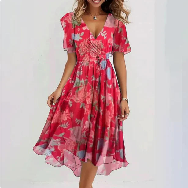 Daria | Schmeichelndes Kleid mit V-Ausschnitt