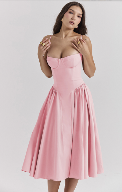 Ilona | Weich fließendes Midikleid