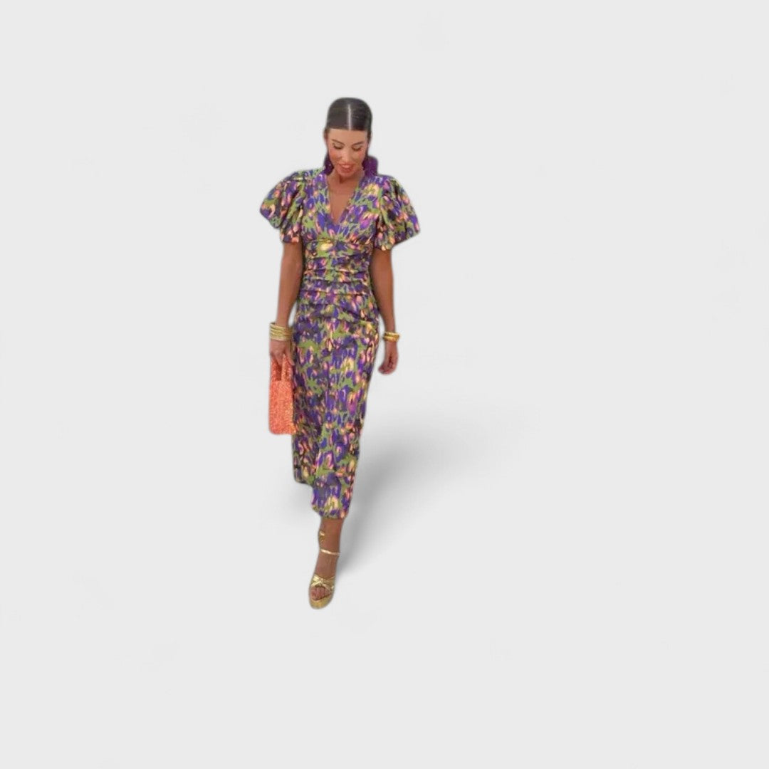 Arielle - Colorful Midi Dress