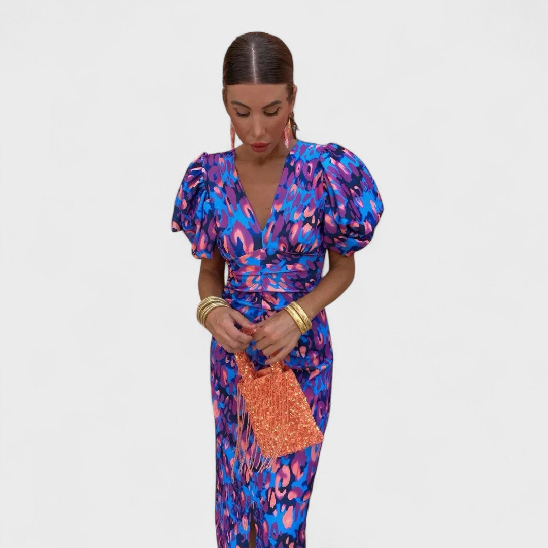 Arielle - Colorful Midi Dress