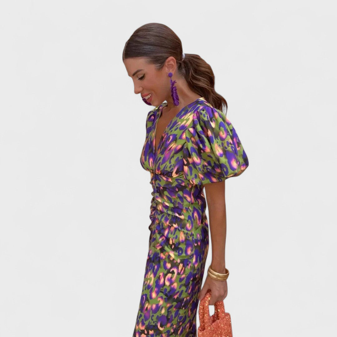 Arielle - Colorful Midi Dress