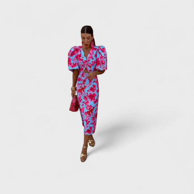 Arielle - Colorful Midi Dress