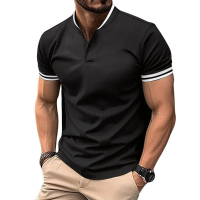 Leandro | Smart Fit Poloshirt mit Stehkragen