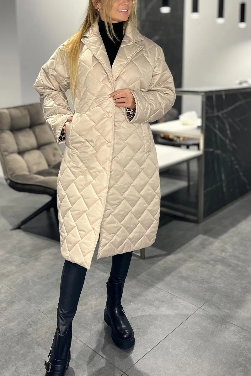 Mariette | Quilted Longline Puffer Coat