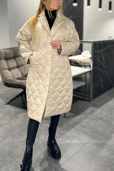Mariette | Quilted Longline Puffer Coat